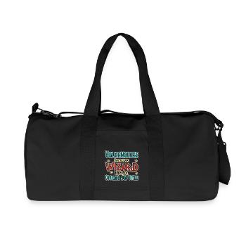 Vulkanologe Wizard Vulkanologie - Recycelte Canvas-Sporttasche von Stanley/Stella - Schwarz - Vorne