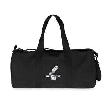 STRENGTHEN ALL - Recycled Canvas Sports Bag by Stanley/Stella - black - Front