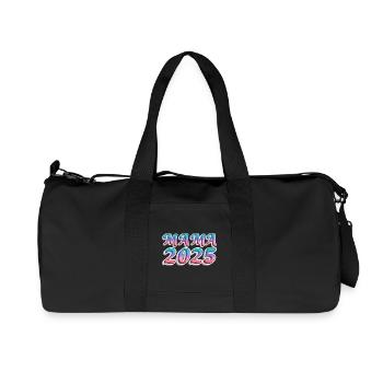 Mama 2025 Farbexplosion - Recycelte Canvas-Sporttasche von Stanley/Stella - Schwarz - Vorne