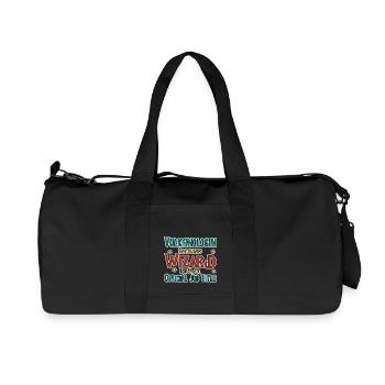 Vulkanologin Wizard Vulkanologie - Recycelte Canvas-Sporttasche von Stanley/Stella - Schwarz - Vorne