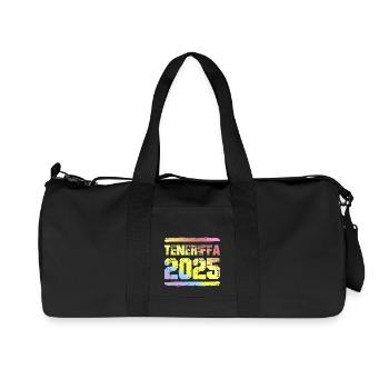 Teneriffa 2025 Bunt - Recycelte Canvas-Sporttasche von Stanley/Stella - Schwarz - Vorne