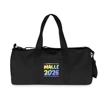 Malle 2025 Bunt - Recycelte Canvas-Sporttasche von Stanley/Stella - Schwarz - Vorne