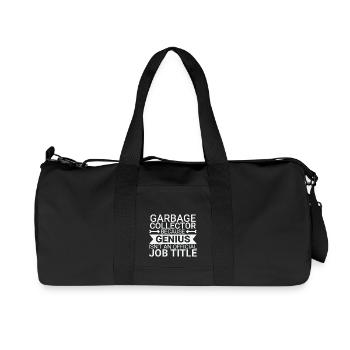 Garbage collector Genius - Recycled Canvas Sports Bag by Stanley/Stella - black - Front