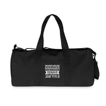 Warehouse Manager Genius - Recycelte Canvas-Sporttasche von Stanley/Stella - Schwarz - Vorne