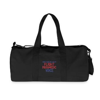 Flight Paramedic Voice Luftrettung - Recycelte Canvas-Sporttasche von Stanley/Stella - Schwarz - Vorne