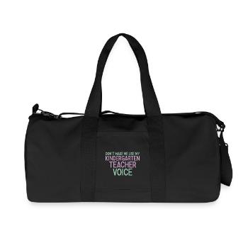 Voix de l’enseignant de la maternelle - Sac de sport en toile recyclée Stanley/Stella - noir - Devant