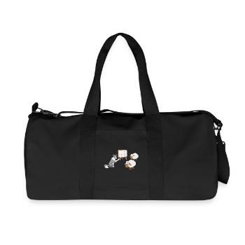 Border Collie Coach - Recycled Canvas Sports Bag by Stanley/Stella - black - Front