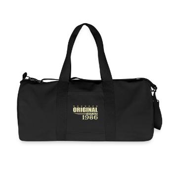 Anniversaire de 1986 - 1986 - Sac de sport en toile recyclée Stanley/Stella - noir - Devant