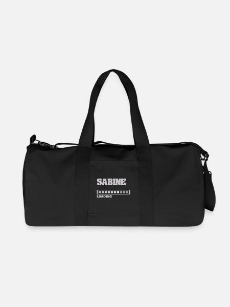 Geschenk für Sabine - Recycelte Canvas-Sporttasche von Stanley/Stella - Schwarz