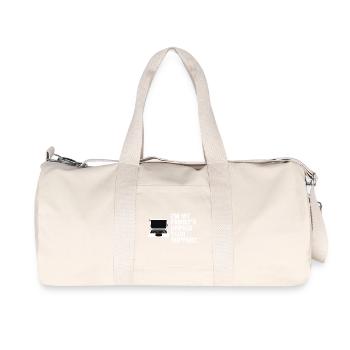 Unpaid Tech Support Family - Recycled Canvas Sports Bag by Stanley/Stella - natural - Front