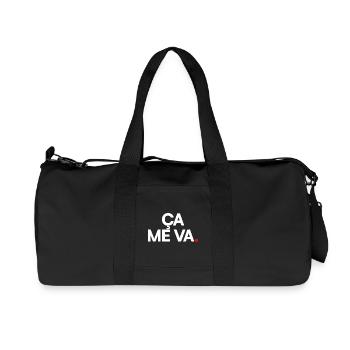 THAT'S FINE WITH ME. – Minimalist French expression - Recycled Canvas Sports Bag by Stanley/Stella - black - Front
