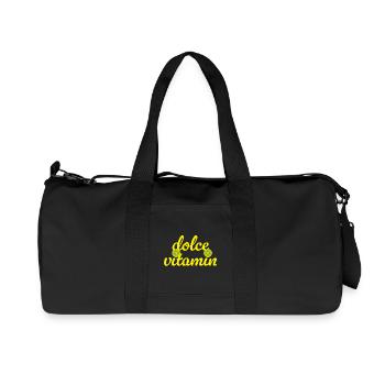 Dolce Vita Vitamin C Limette cool Quotes Sommer  - Recycelte Canvas-Sporttasche von Stanley/Stella - Schwarz - Vorne