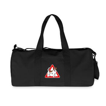 Jack Russell Terrier Hund - Recycelte Canvas-Sporttasche von Stanley/Stella - Schwarz - Vorne