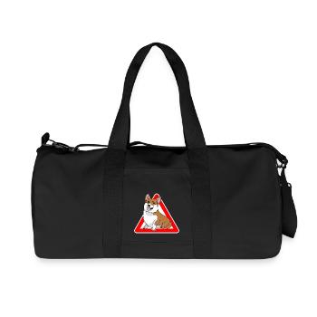 Pembroke Welsh Corgi Cardigan chien - Sac de sport en toile recyclée Stanley/Stella - noir - Devant