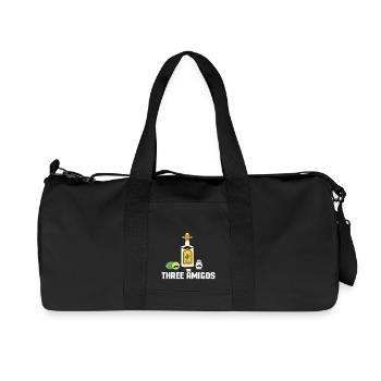 THE THREE AMIGOS - Recycelte Canvas-Sporttasche von Stanley/Stella - Schwarz - Vorne