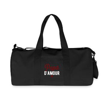 Papa d'amour cadeau - Sac de sport en toile recyclée Stanley/Stella - noir - Devant