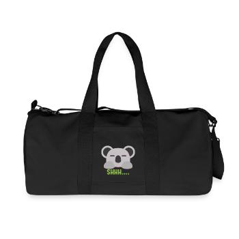 Koala 03 - Recycled Canvas Sports Bag by Stanley/Stella - black - Front