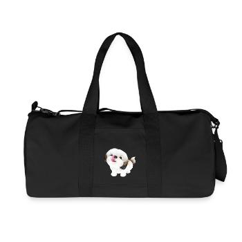 Shih Tzu Hund - Recycelte Canvas-Sporttasche von Stanley/Stella - Schwarz - Vorne