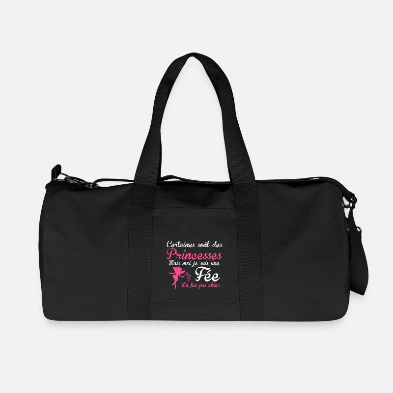 la fée pas chier - Recycelte Canvas-Sporttasche von Stanley/Stella - Schwarz