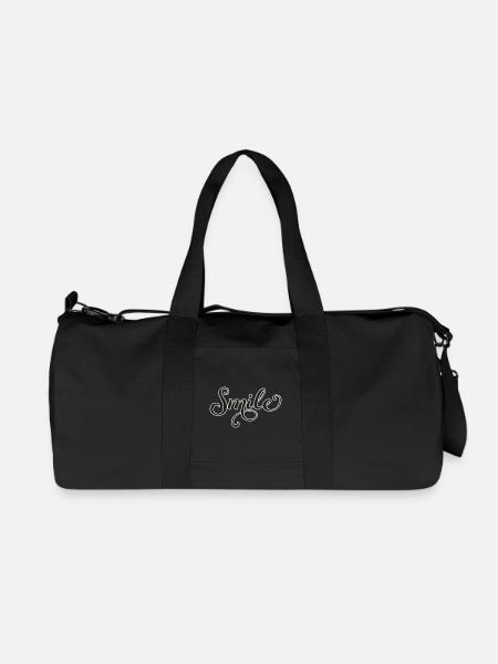 Écriture souriante Écriture Sourire - Sac de sport en toile recyclée Stanley/Stella - noir