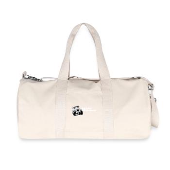 Landcruiser BJ40 No Road No Problem - Recycelte Canvas-Sporttasche von Stanley/Stella - Naturweiß - Vorne