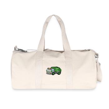 Garbage collection garbage truck - Recycled Canvas Sports Bag by Stanley/Stella - natural - Front