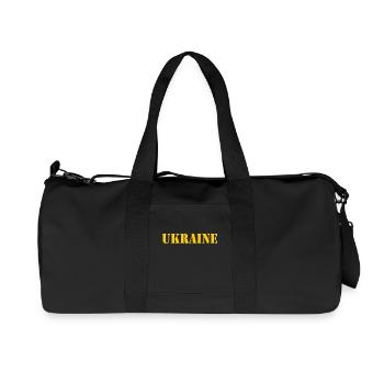 Ukraine - Recycled Canvas Sports Bag by Stanley/Stella - black - Front