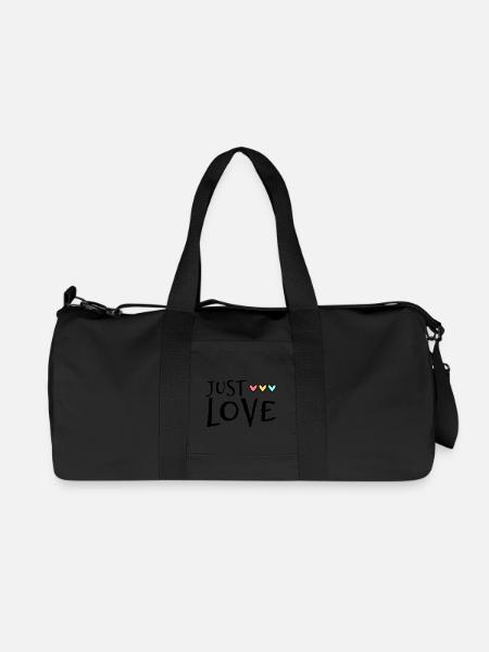EINFACH LIEBEN. GERADE VERHEIRATET. ES LEBE DIE MARYS. JUNGGESELLINNENABSCHIED - Recycelte Canvas-Sporttasche von Stanley/Stella - Schwarz