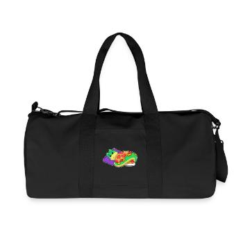 Schlange Schlafen Decke - Recycelte Canvas-Sporttasche von Stanley/Stella - Schwarz - Vorne