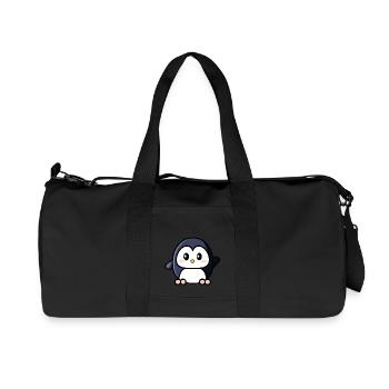 Mignon pingouin agitant - Sac de sport en toile recyclée Stanley/Stella - noir - Devant