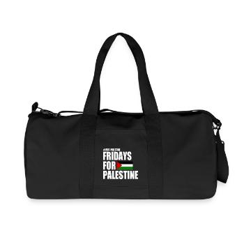 Free palestine fridays for palestine - Recycelte Canvas-Sporttasche von Stanley/Stella - Schwarz - Vorne