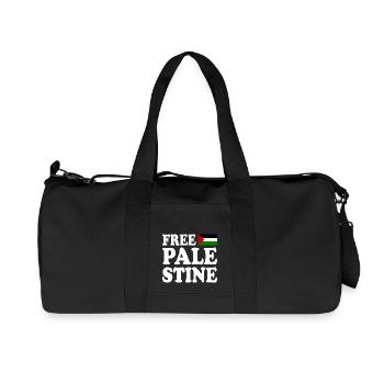 Free palestine - Recycled Canvas Sports Bag by Stanley/Stella - black - Front