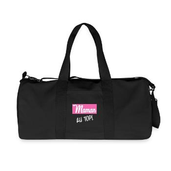 BONNE FÊTE MAMAN. MAMAN - Sac de sport en toile recyclée Stanley/Stella - noir - Devant