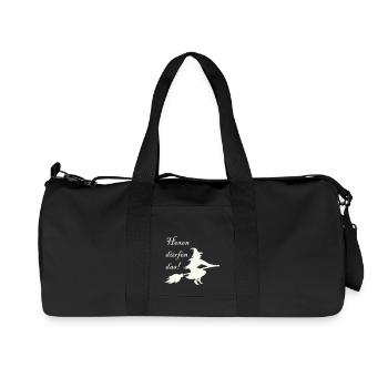 hexen dürfen das - Recycelte Canvas-Sporttasche von Stanley/Stella - Schwarz - Vorne