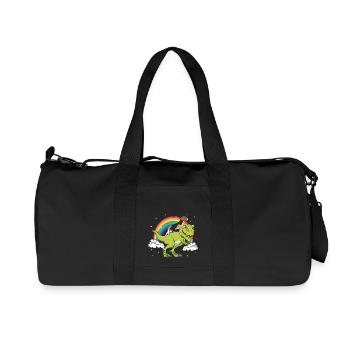 Beagle Chien Dinosaure Tyrannosaurus T-Rex - Sac de sport en toile recyclée Stanley/Stella - noir - Devant