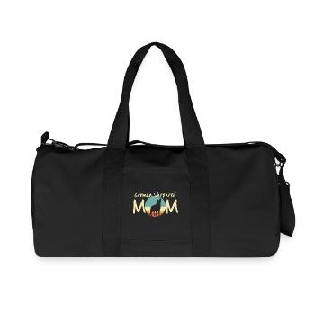 Deutscher Schäferhund Mama Retro Design - Recycelte Canvas-Sporttasche von Stanley/Stella - Schwarz - Vorne