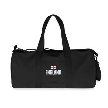 Flag of England, English patriot - Recycled Canvas Sports Bag by Stanley/Stella - black - Front