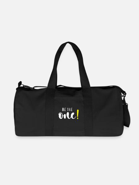 Be the one! - Recycelte Canvas-Sporttasche von Stanley/Stella - Schwarz