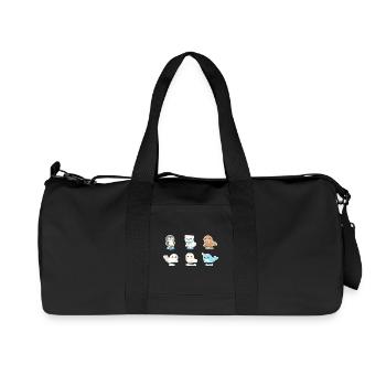 Kuschelige Arktis-Tierwelt - Recycelte Canvas-Sporttasche von Stanley/Stella - Schwarz - Vorne