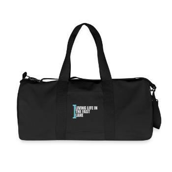 La vie dans la piscine flottante à toute vitesse, drôle de diction - Sac de sport en toile recyclée Stanley/Stella - noir - Devant