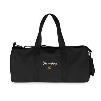 I'm walking | Jakobsweg, Pilger, Santiago - Recycelte Canvas-Sporttasche von Stanley/Stella - Schwarz - Vorne