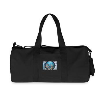 Surreal underwater world inside a washing machine  - Recycelte Canvas-Sporttasche von Stanley/Stella - Schwarz - Vorne