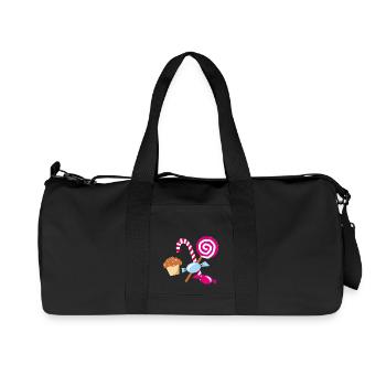 candy - Recycelte Canvas-Sporttasche von Stanley/Stella - Schwarz - Vorne