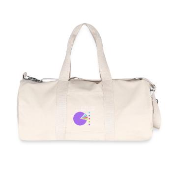 Vegan Statistik - Recycelte Canvas-Sporttasche von Stanley/Stella - Naturweiß - Vorne