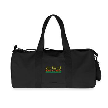 music - Recycelte Canvas-Sporttasche von Stanley/Stella - Schwarz - Vorne