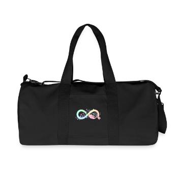 Meerjungfrau mermaid Infinty Unendlichkeit endlos - Recycelte Canvas-Sporttasche von Stanley/Stella - Schwarz - Vorne