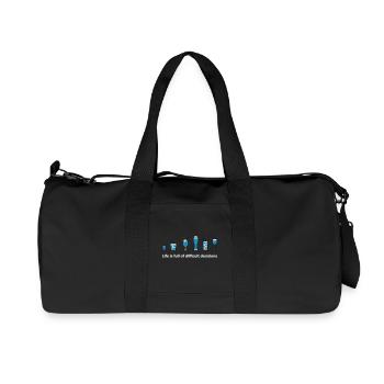 Life is full of difficult Decisions - Recycled Canvas Sports Bag by Stanley/Stella - black - Front