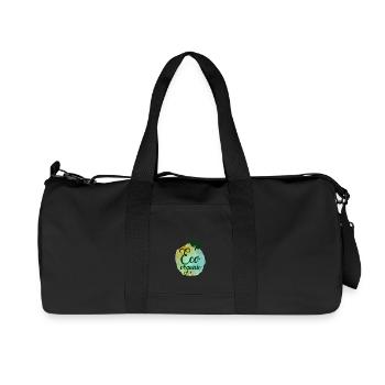 Idée de cadeau de végétarien végétarien - Sac de sport en toile recyclée Stanley/Stella - noir - Devant