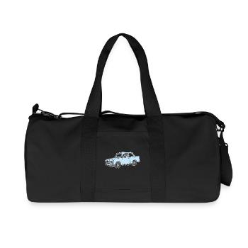 Hellblauer Trabi,  - Recycelte Canvas-Sporttasche von Stanley/Stella - Schwarz - Vorne
