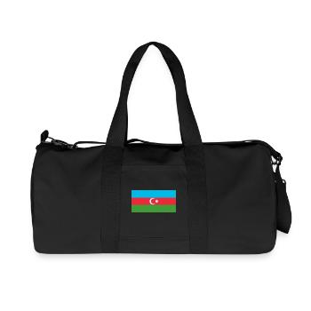 Flag of Azerbaijan - Recycelte Canvas-Sporttasche von Stanley/Stella - Schwarz - Vorne